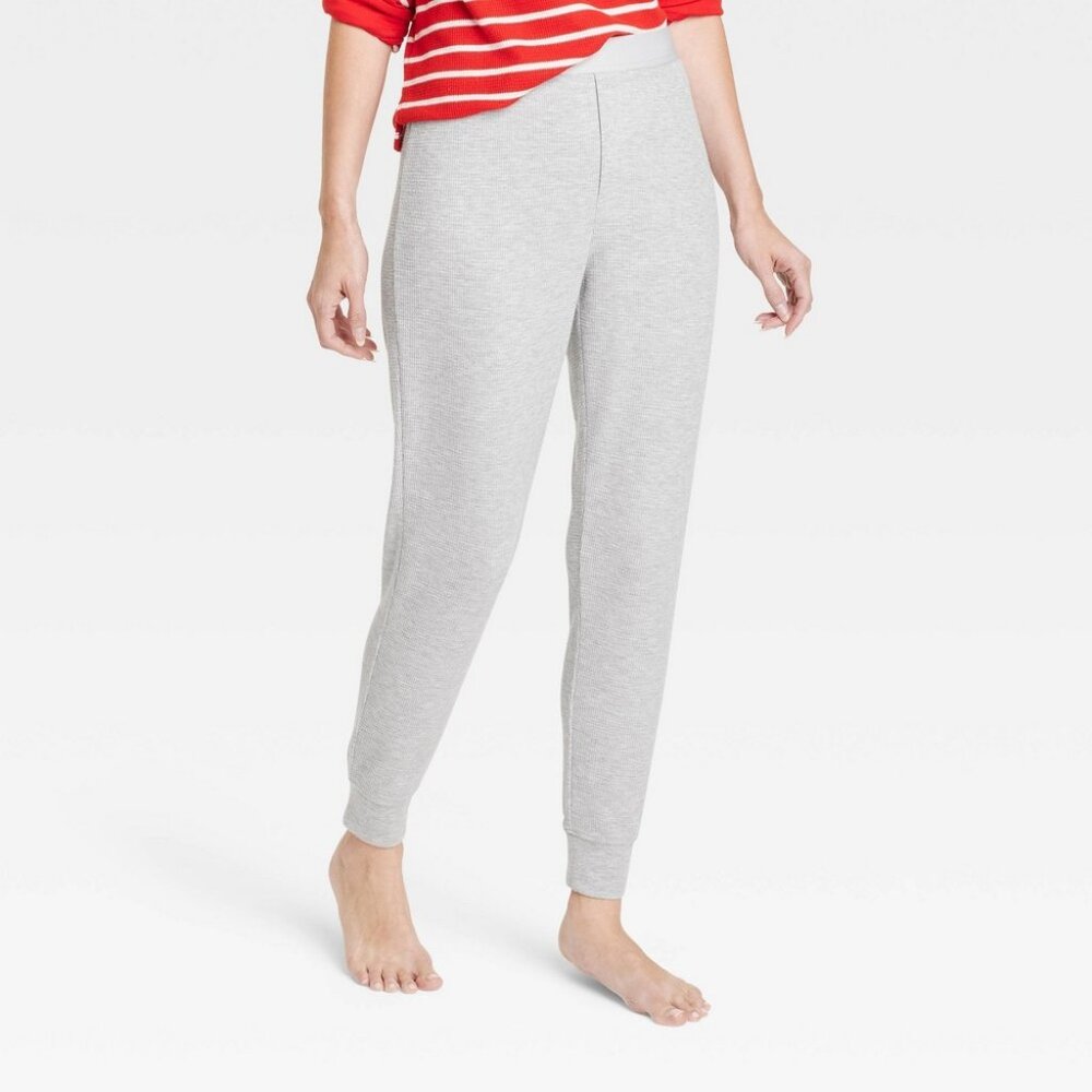 NEW! Women's Thermal Lightweight Pajama Pants, Gray - Wondershop